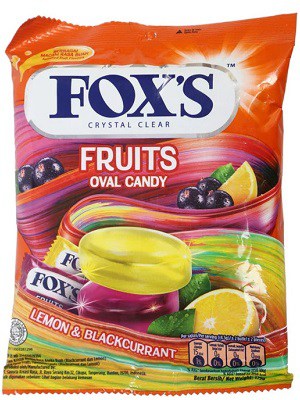 آبنبات Foxs مدل Fruits وزن 125 گرم