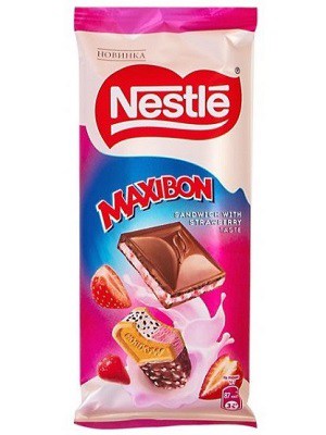 شکلات Nestle مدل Maxibon Strawberry
